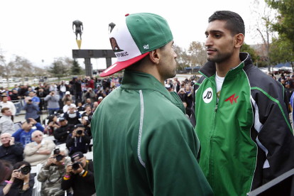 Carlos Molina and Amir Khan