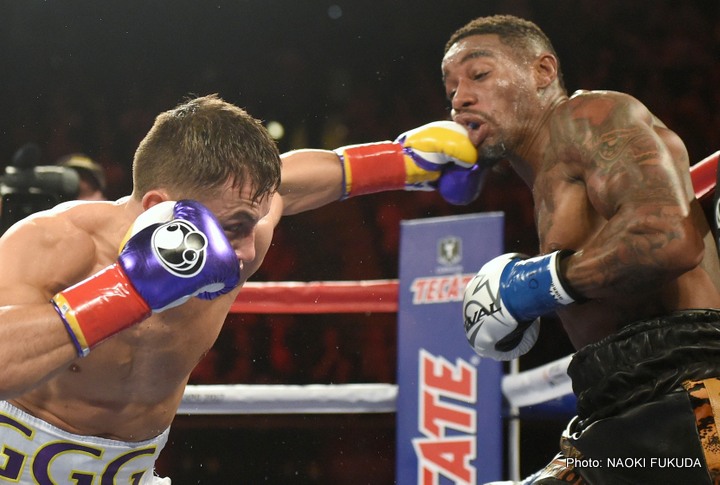 Golovkin vs. Monroe boxing photo