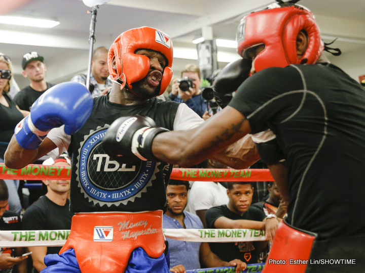 Mayweather Sparring