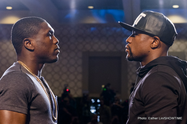 Floyd Mayweather and Andre Berto