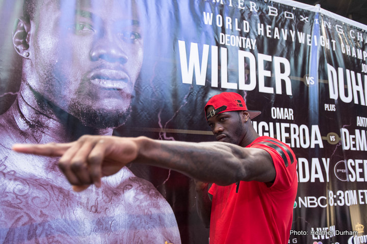 Image: Deontay Wilder’s right hand at 95% for Johann Duhaupas fight