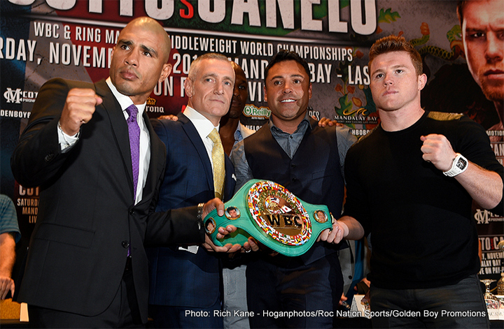 Image: Canelo with the edge over Cotto on November 21st