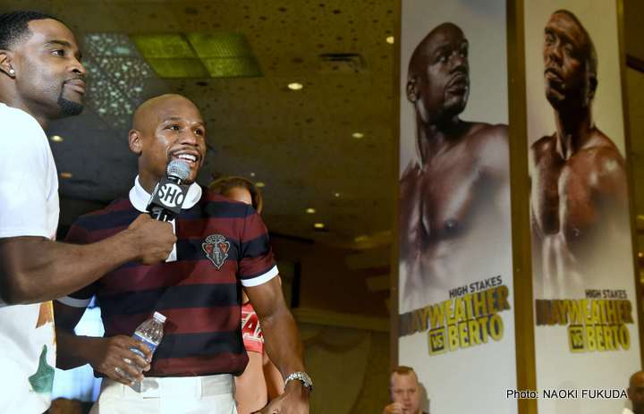 Image: Mayweather hints he’ll continue career after Berto