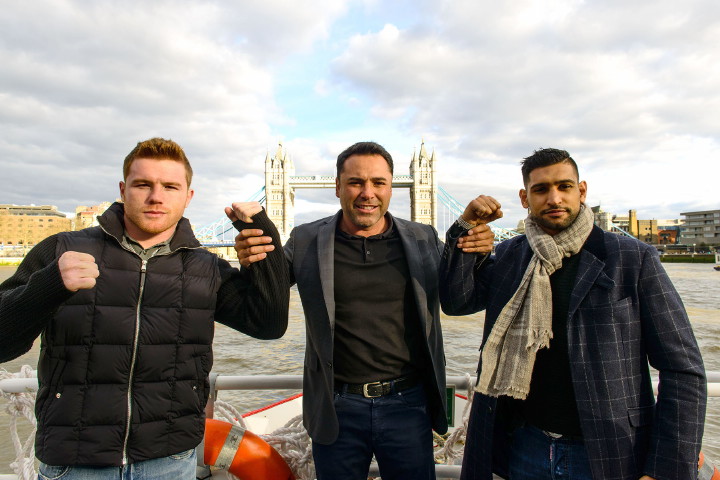Amir Khan, Canelo Alvarez, Naseem Hamed boxing photo