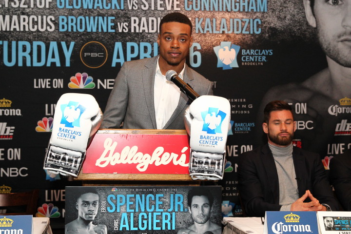 Adrien Broner, Errol Spence Jr, Floyd Mayweather Jr boxing photo and news image