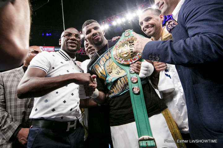 Floyd Mayweather and Badou Jack