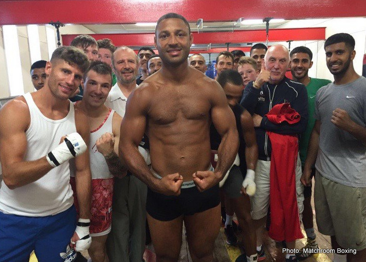 Image: Kell Brook getting marked up in sparring