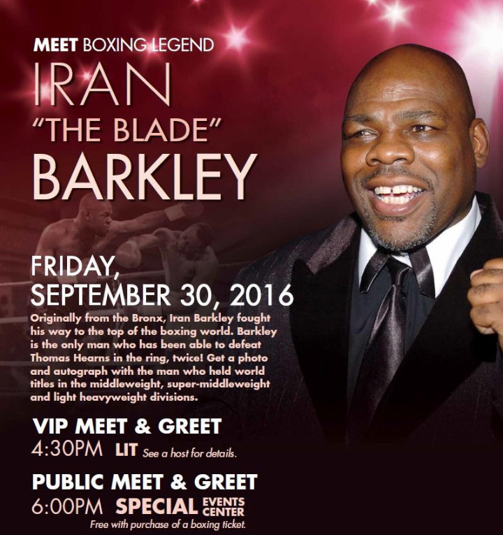 Iran Barkley to host meet and greet » Boxing News