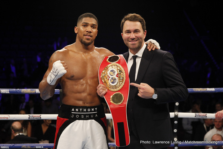 Image: Joshua thinks beating Klitschko will make him a legend