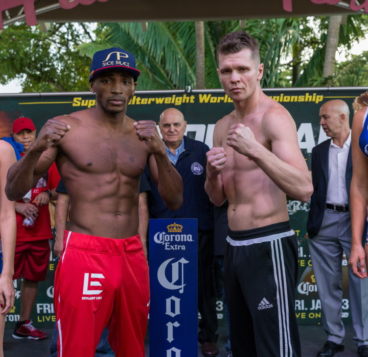 Image: Erislandy Lara vs. Yuri Foreman – Official weights