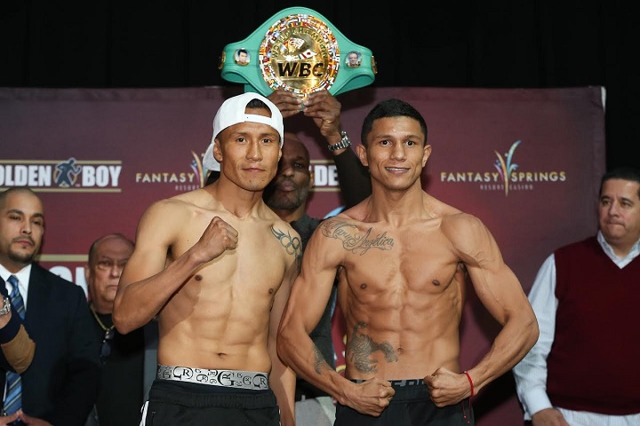 Image: Francisco Vargas and Miguel Berchelt make weight