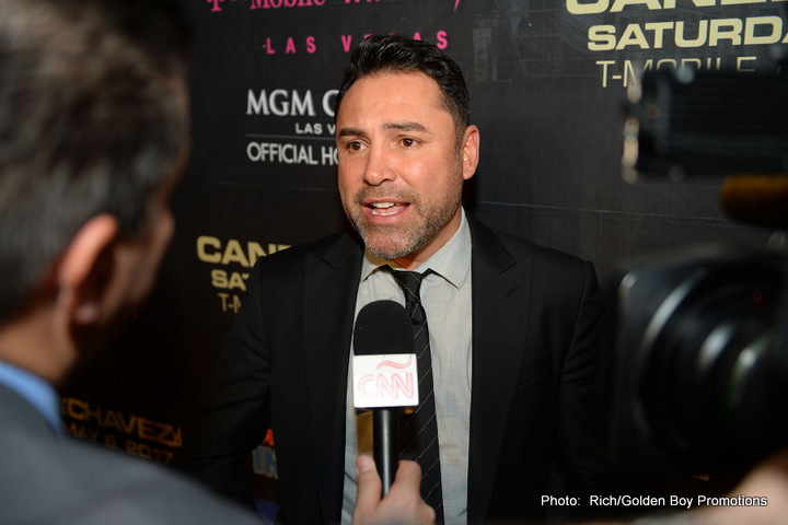 Image: De La Hoya: Canelo-Chavez Jr. just bet purses