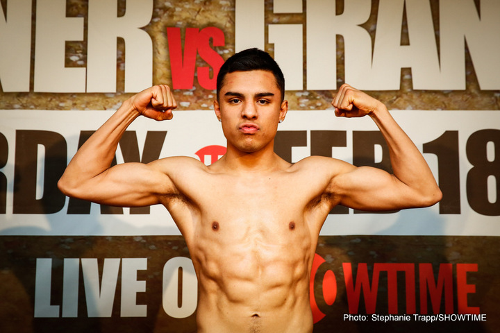 Image: Adrien Broner vs. Adrian Granados - Official weights