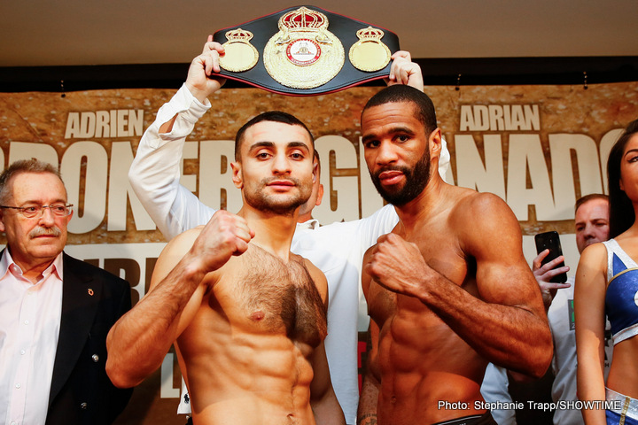 Image: Adrien Broner vs. Adrian Granados - Official weights