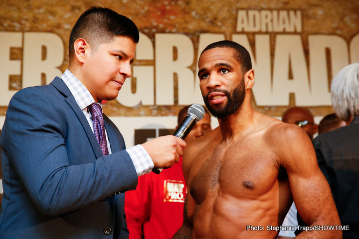 Image: Adrien Broner vs. Adrian Granados - Official weights