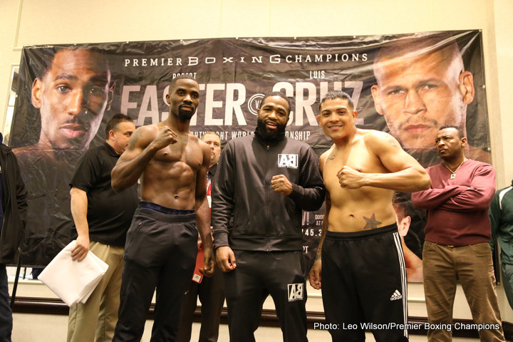 Image: Robert Easter Jr. vs. Luis Cruz - Official weights