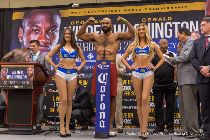 Image: Deontay Wilder vs. Gerald Washington - Official Weights