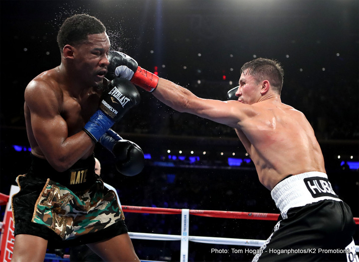 Golovkin vs. Jacobs boxing photo