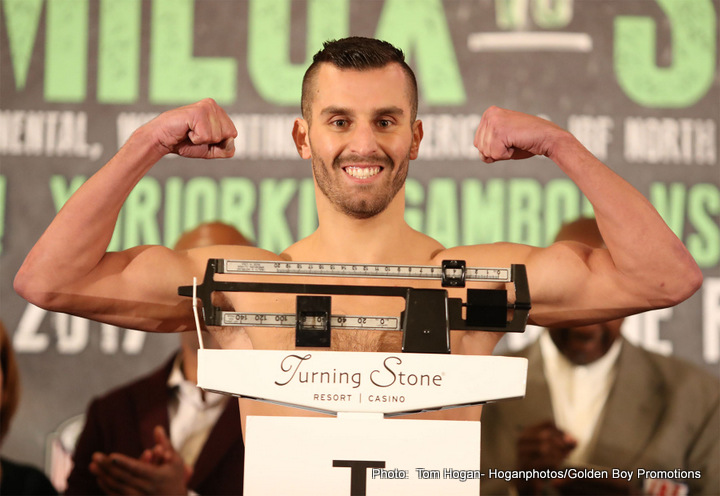 Image: David Lemieux vs. Curtis Stevens – Official weights