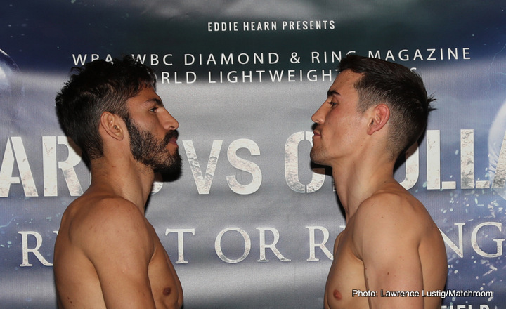 Image: Jorge Linares vs. Anthony Crolla II - Official weights