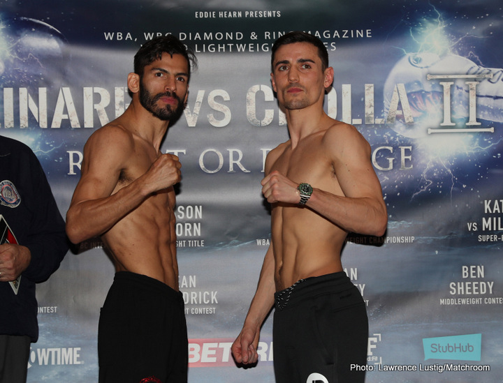 Image: Jorge Linares vs. Anthony Crolla II - Official weights