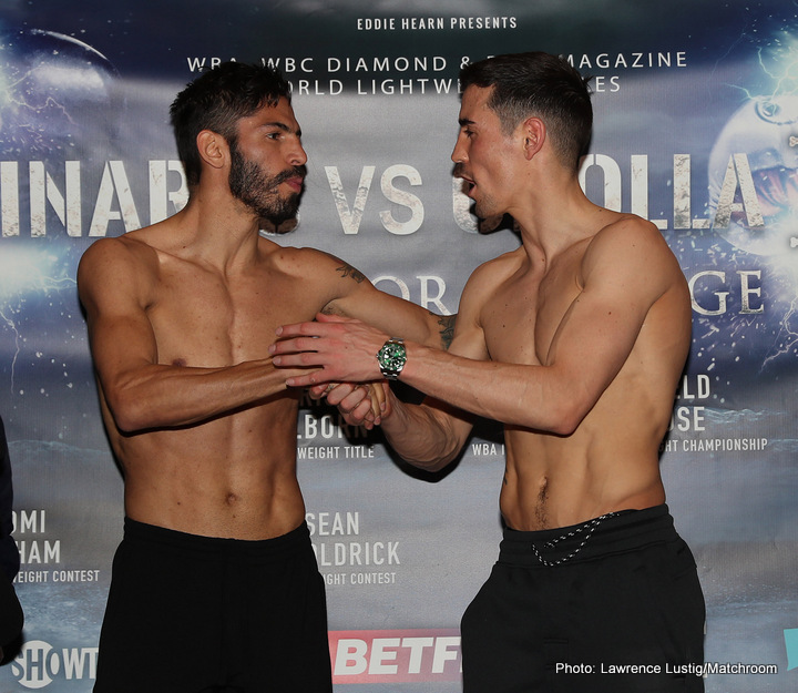 Image: Jorge Linares vs. Anthony Crolla II - Official weights