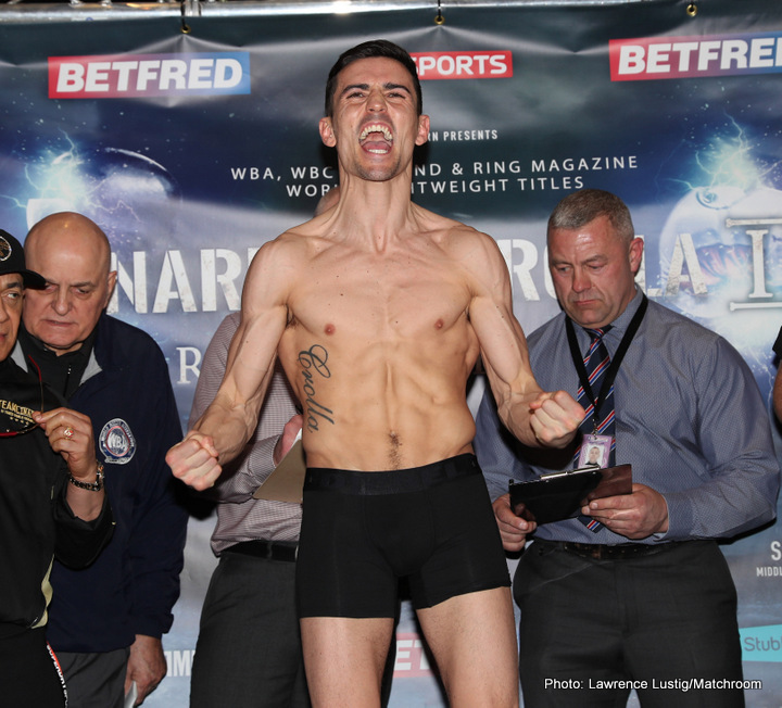 Image: Jorge Linares vs. Anthony Crolla II - Official weights