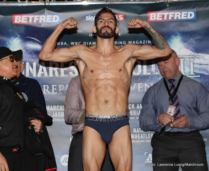 Image: Jorge Linares vs. Anthony Crolla II - Official weights