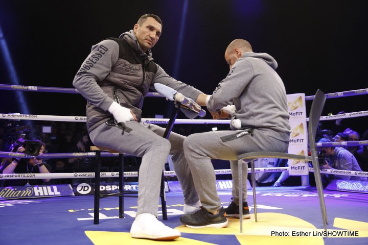 Image: Joshua says no respect for Klitschko