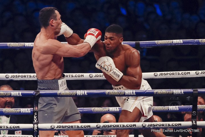 Image: Joshua says he’ll fight Wilder and Haye eventually