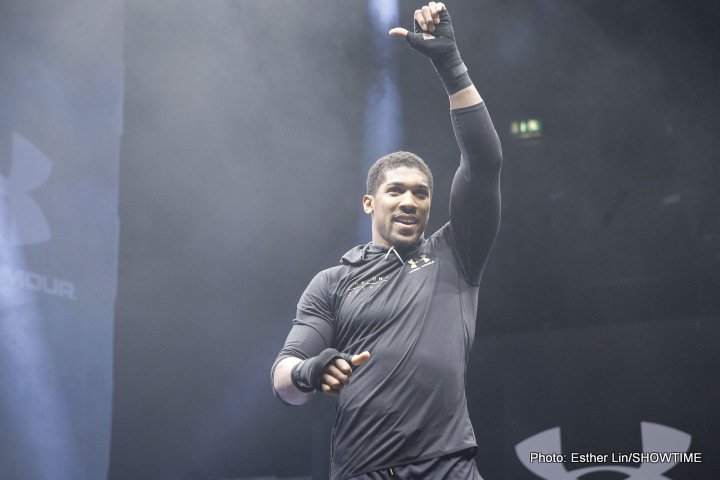 Image: Joshua says no respect for Klitschko