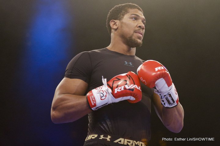 Image: Joshua says no respect for Klitschko