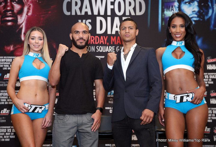 Image: Live Stream: Crawford vs Diaz Weigh-In