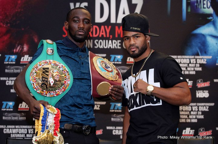 Image: Live Stream: Crawford vs Diaz Weigh-In