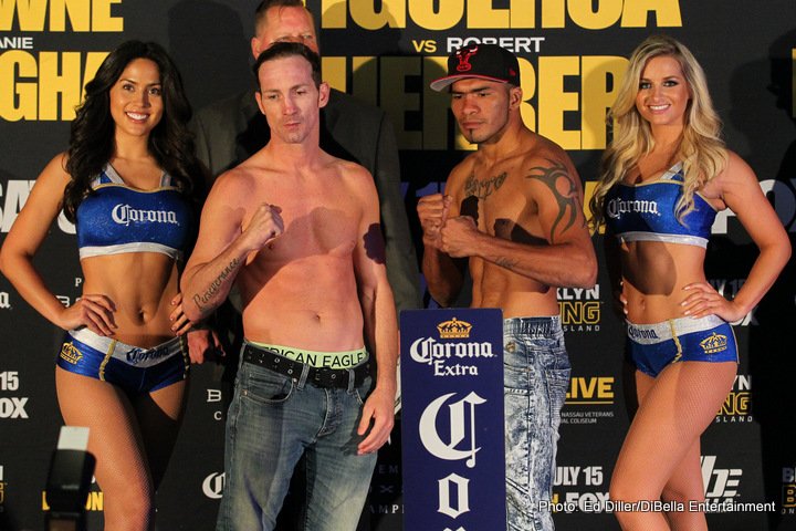 Image: Robert Guerrero vs. Omar Figueroa Jr. - Official weights