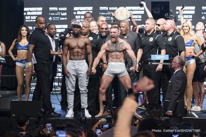 Image: Video: Floyd Mayweather Jr. vs. Conor McGregor - Official weights