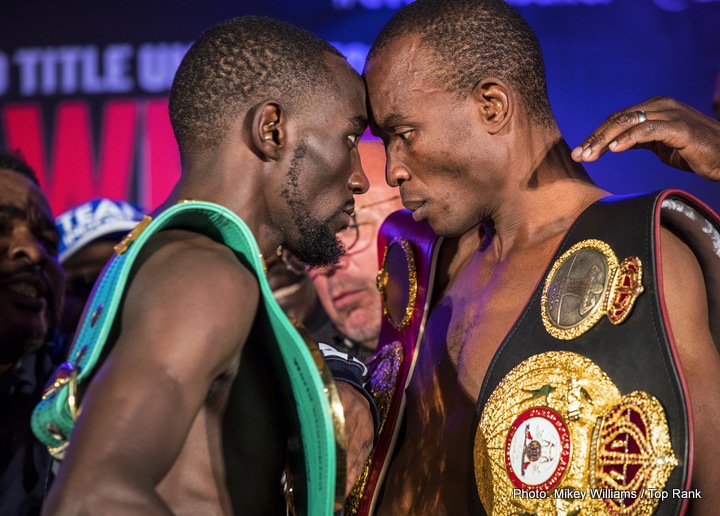 Image: Terence Crawford vs. Julius Indongo - Official weights