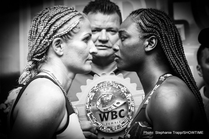 Image: Nikki Adler vs. Claressa Shields final weights, quotes