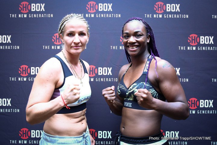 Image: Nikki Adler vs. Claressa Shields final weights, quotes