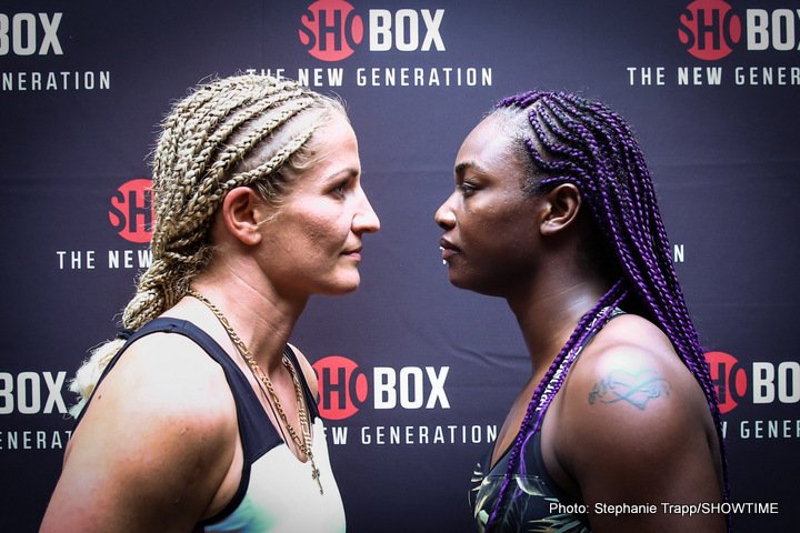 Image: Nikki Adler vs. Claressa Shields final weights, quotes