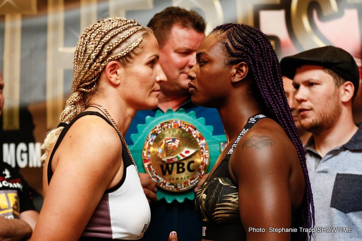 Image: Nikki Adler vs. Claressa Shields final weights, quotes