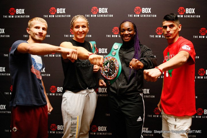 Image: Nikki Adler vs. Claressa Shields final weights, quotes