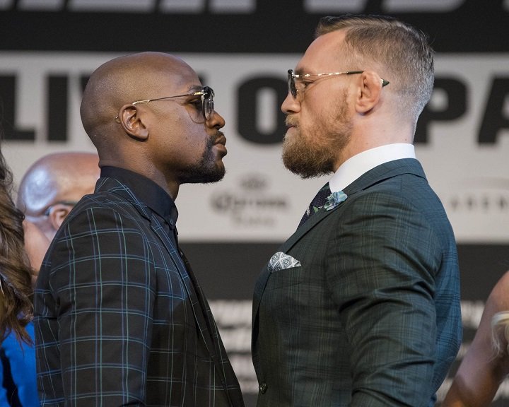 Image: Mayweather posts video stepping into octagon, taunting McGregor