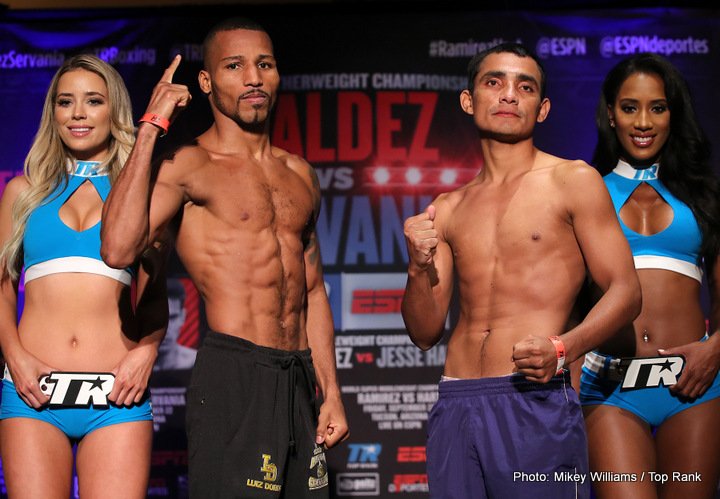 Image: Oscar Valdez vs. Genesis Servania - Official weights