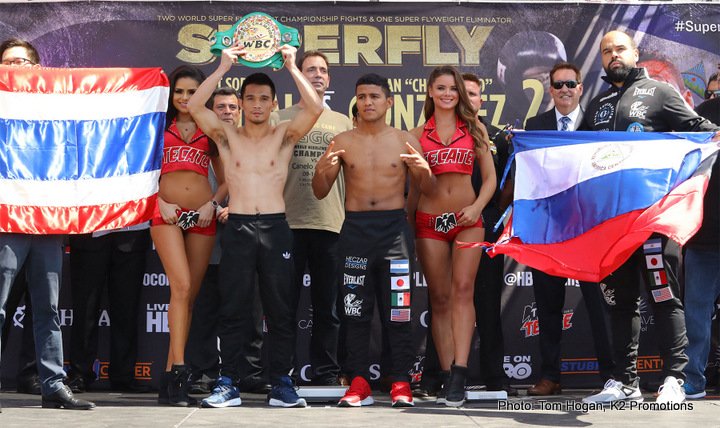 Image: SuperFly weights: Srisaket Sor Rungvisai vs. Roman Gonzalez