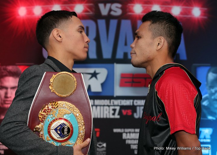 Image: Valdez / Ramirez / Hart / Arum Fight Week Transcript