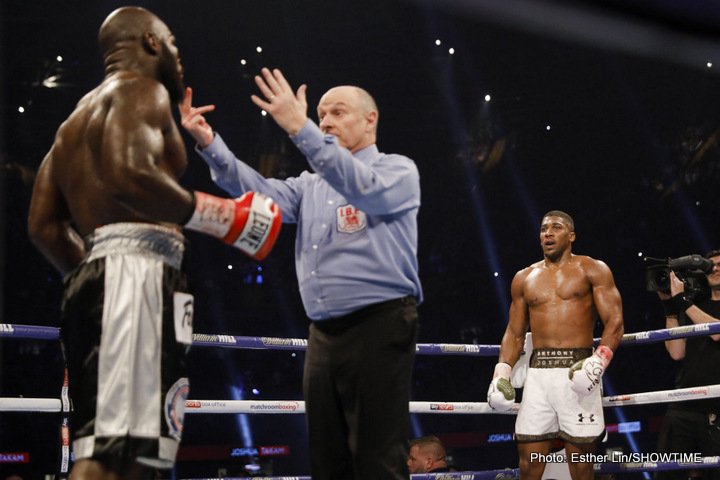 Image: Joshua: “I don’t control the referee’s decision”