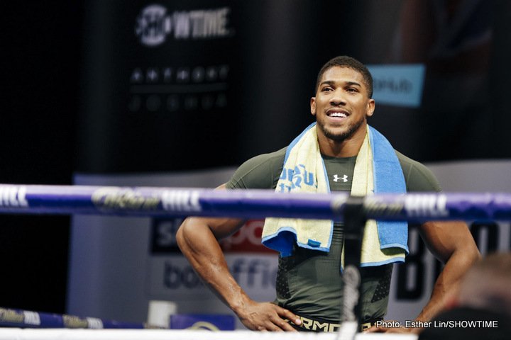 Image: Joshua says Wilder fight could be bigger than Klitschko event