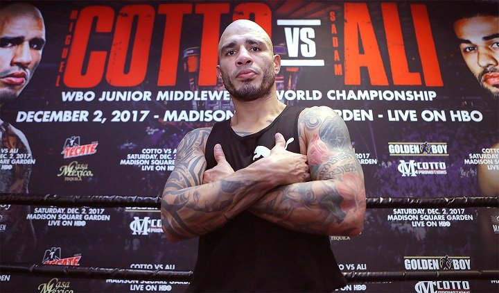 Image: Tipping the cap to Miguel Cotto