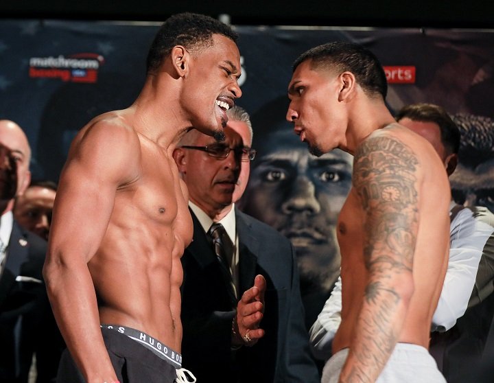 Jacobs vs. Arias boxing photo